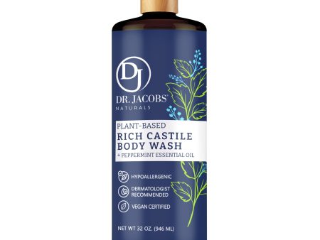 Peppermint Castile Body Wash by Dr. Jacobs Naturals Cheap