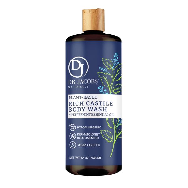 Peppermint Castile Body Wash by Dr. Jacobs Naturals Cheap