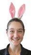 Bunny Costume Ears Plush White and Pink Online Sale