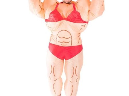 Inflatable Musclewoman Costume Adult Sale