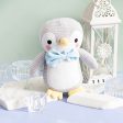 Penguin Peng Knitted Plush Soft Toy Grey Hot on Sale