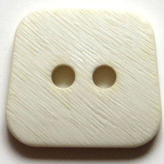 30mm 2-Hole Square Button - white Hot on Sale