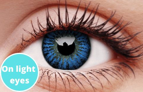 Cool Blue Coloured Contact Lenses Hot on Sale