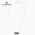 SWAROVSKI 5296468 ICONIC SWAN NECKLACE, BLACK, ROSE-GOLD TONE PLATED Discount