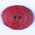 30mm 2-Hole Oval Button - red Online now