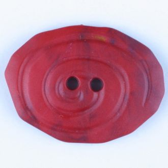 30mm 2-Hole Oval Button - red Online now