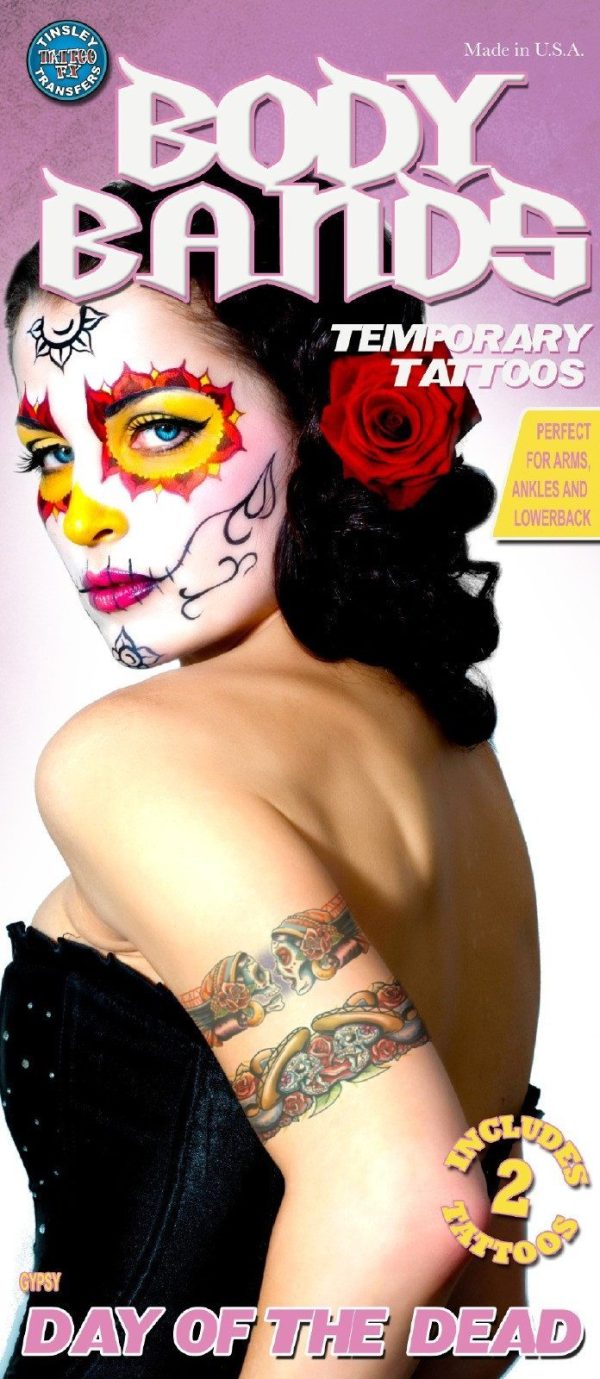 Gypsy Skull - Body Bands - Temporary Tattoo Hot on Sale