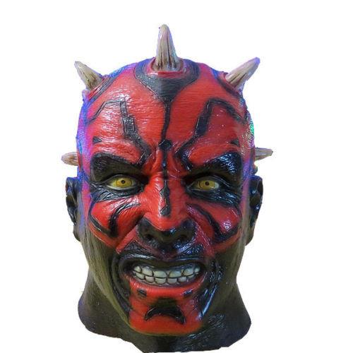 Darth Maul Star Wars Full Overhead Latex Mask Fashion