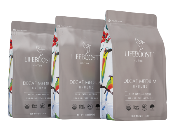 Medium Roast Decaf Coffee By Life Boost Coffee Online Sale