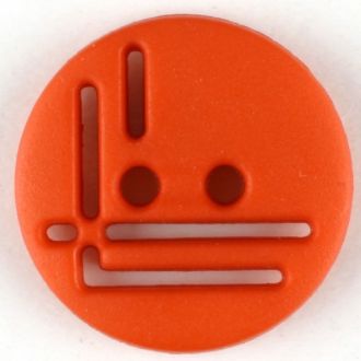 14mm 2-Hole Round Button - orange-red Online Hot Sale