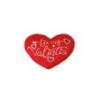 Mini Velvet Be My Valentine Heart Plush Red (12cmWx10.5cmH) Fashion