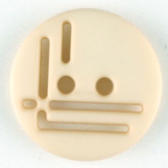 14mm 2-Hole Round Button - beige Cheap