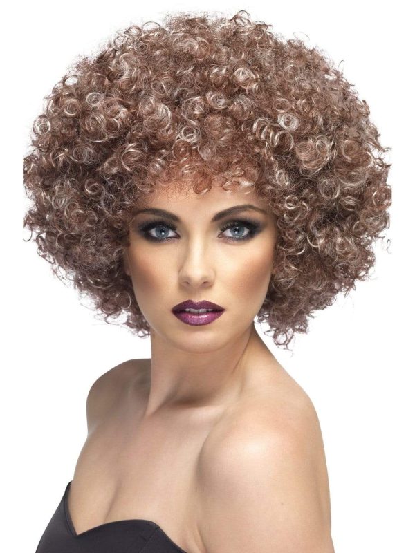 Afro Wig 70 s Disco Foxy Blonde & Brown Sale