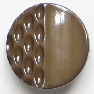 23mm Shank Round Button - brown textured Discount