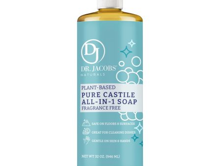 Unscented All in 1 Castile Soap by Dr. Jacobs Naturals Online Hot Sale