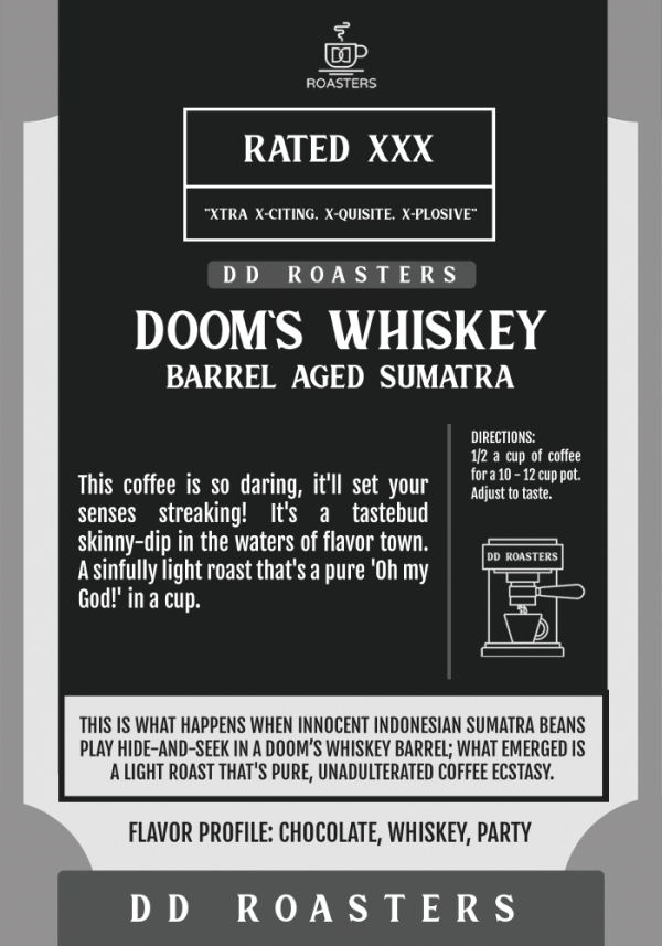 Doom s Whiskey Barrel Aged Coffee on Sale