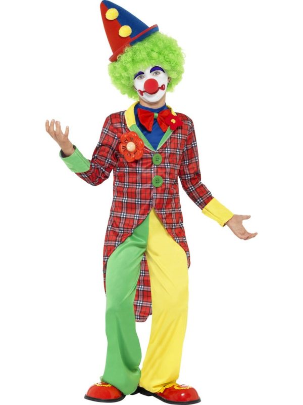 Happy the Clown Kids Circus Costume Cheap