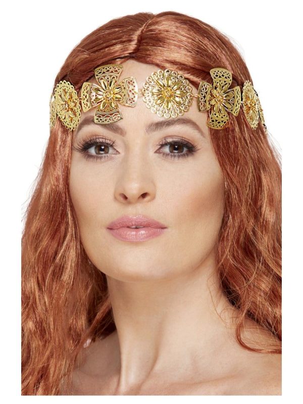 Medieval Gold Headband Fashion