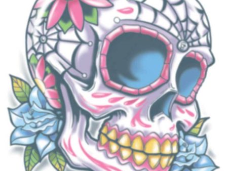 Calaveras Day of the Dead Temporary Tattoo Discount