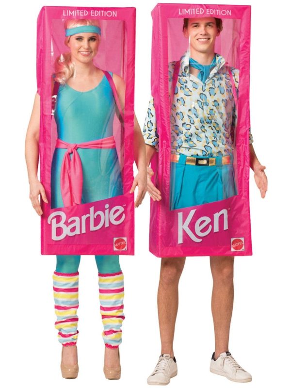 Barbie Box & Ken Box Pair Costume Cheap