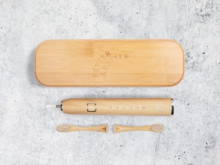 Bamboo Sonic Toothbrush with Travel Case by Better & Better Online Hot Sale