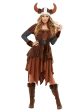 Brown Viking Barbarian Women s Costume Fashion