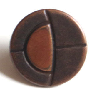 18mm Shank Round Button - antique copper Online Hot Sale