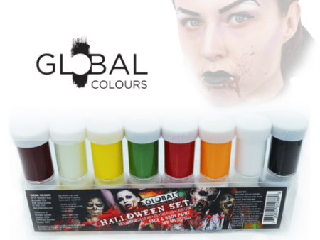 Halloween Face Paint Set - 180Ml Online now