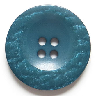 38mm 4-Hole Round Button - blue-green Hot on Sale