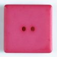 25mm 2-Hole Square Button - pink For Discount