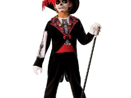 Voodoo Mexican Day of the Dead Soiree Boys Halloween Costume Cheap