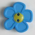 28mm 2-Hole Flower Button - blue Online now