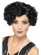 20s Flirty Flapper Wig: Black, Short, and Wavy Hairstyle Discount