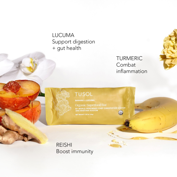 Banana + Lucuma Protein Bar (8 Pk) by TUSOL Wellness Sale