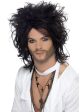 Black 80s Men s Costume Wig Supply