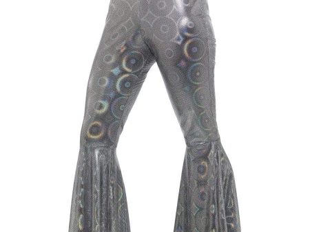 1970s Disco Silver Flares Online Hot Sale