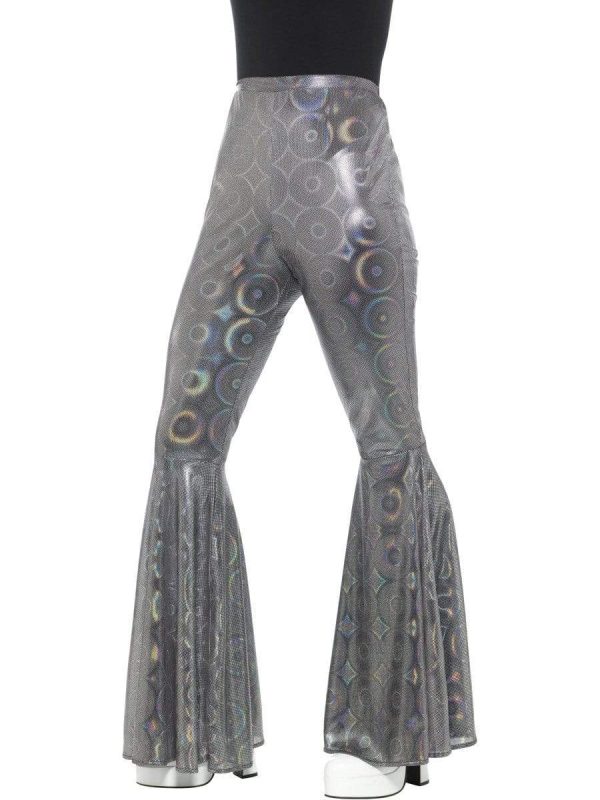 1970s Disco Silver Flares Online Hot Sale