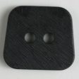 30mm 2-Hole Square Button - black Sale