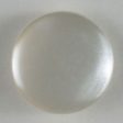 13mm Shank Round Button - white Online