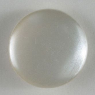 13mm Shank Round Button - white Online