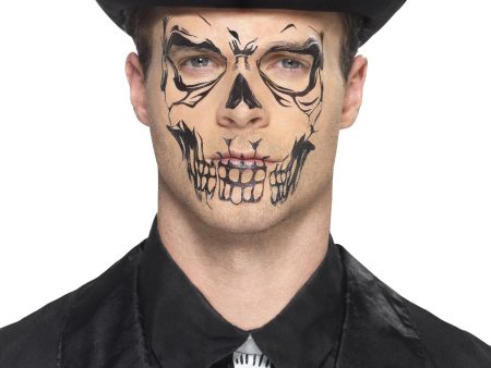 Skull Face Halloween Tattoo Transfer Set Online now