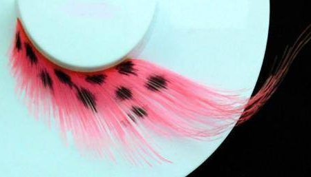 Dramatic Pink With Black Spots False Eyelashes Online