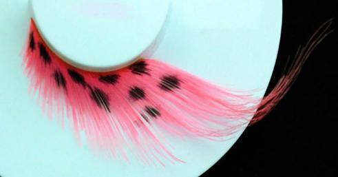 Dramatic Pink With Black Spots False Eyelashes Online