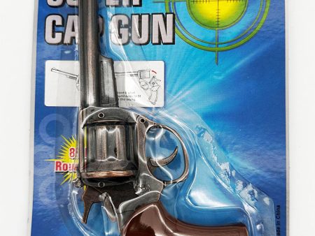 Toy Die Cast Brown Cowboy Revolver Small Hot on Sale