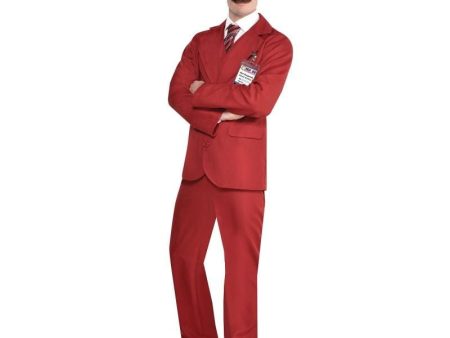 Anchorman Ron Burgundy Men s Costume Hot on Sale