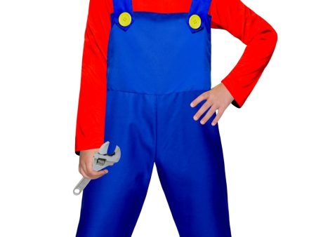 Plumber Boy Mario Child Costume Online Hot Sale