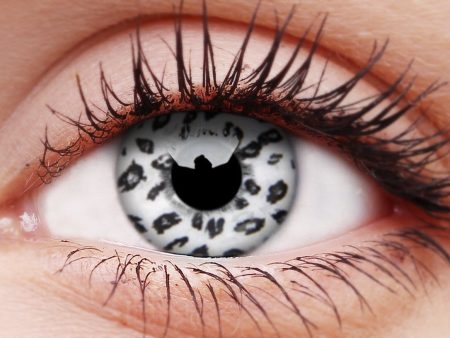 White Leopard Contact Lenses Fashion