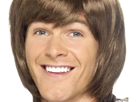 70s Heartthrob Brown Wig For Cheap