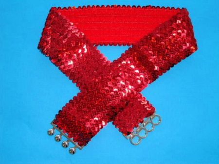 Belt Disco Costume Red Sequin Cheap