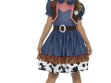 Wild West Cowgirl Children s Costume on Sale